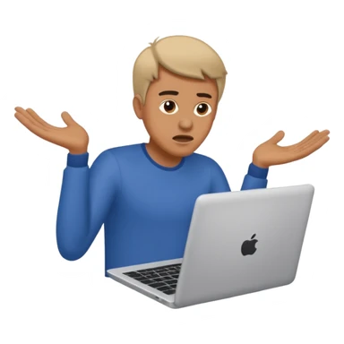 frustrated man tossing a laptop sticker