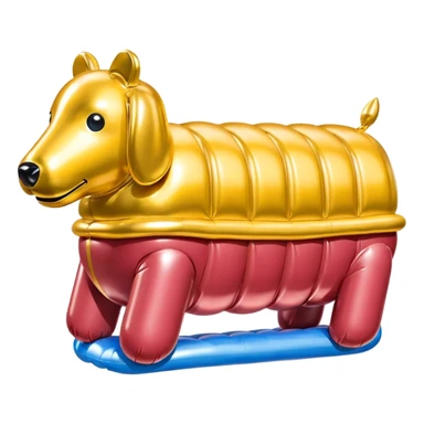  paris SPAM meat jeff koons style inflatable sculpture art painting  sticker