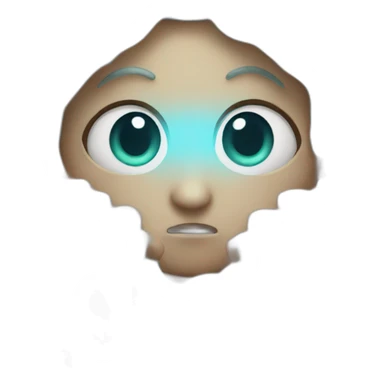 Cute kraken eyes close meditate sticker