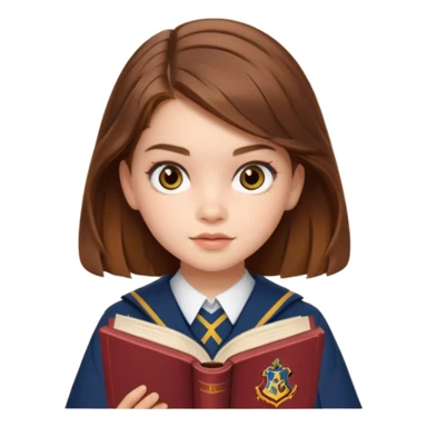 Barbara palvin as Hermione granger reading sticker