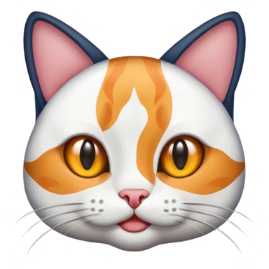 Tricolor cat sticker