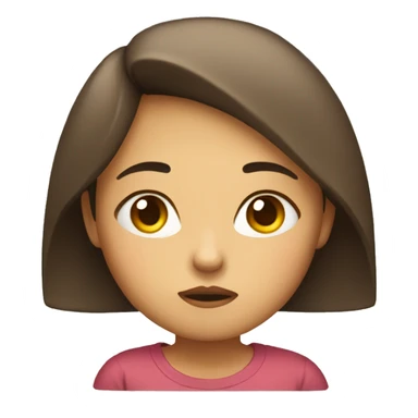sulking girl emoji sticker