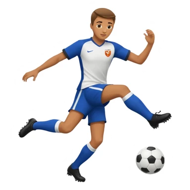 soccer player doing ball tricks sticker