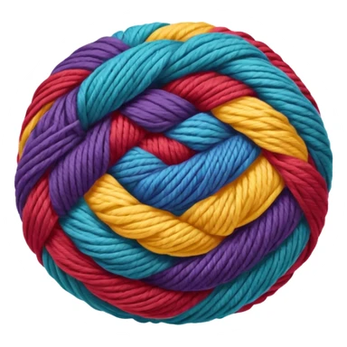 colorful ball of yarn sticker