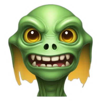Alien character for RPG game  inspired by Hearthstone  sticker