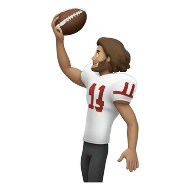 Travis Hunter Catching a football sticker