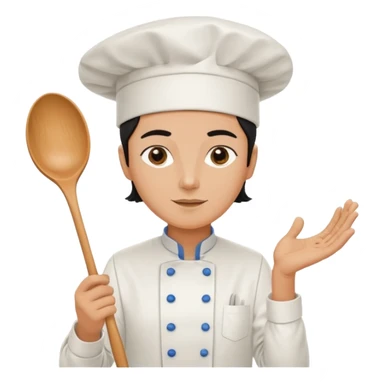 chef de cuisine, pop art, simple lines, flat sticker