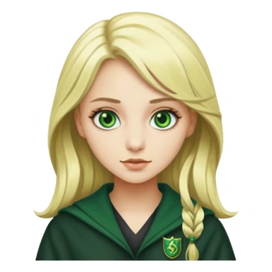 hot blonde Slytherin girl sticker