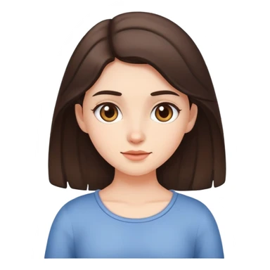 Brunette girl curtsying sticker