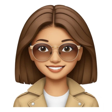Zendaya smiling with sunglasses  sticker