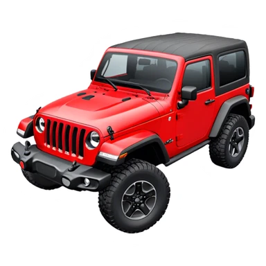 Jeep Wrangler - Jeep (Model Year: 2022) (Iconic colour: Red) sticker