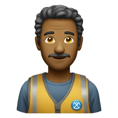 un hombre  amarillo vetido de ladron sticker