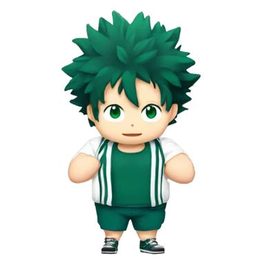 fat izuku midoriya  sticker
