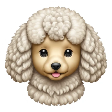 poodle dog sticker