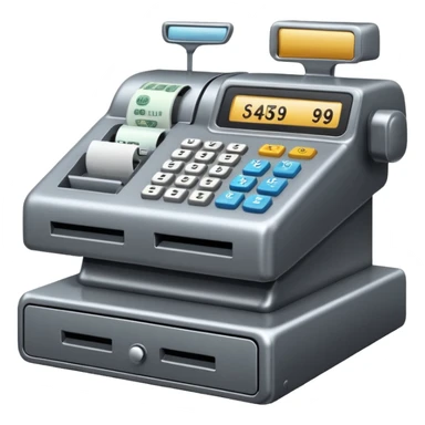 POV of a cash register sticker