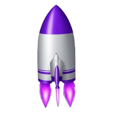 rocket purple sticker