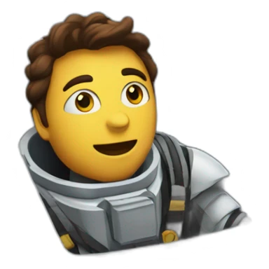 Elon in a space ship sticker