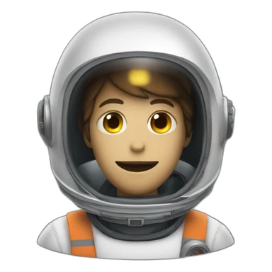 a space alient wearing a fireman helmet sticker