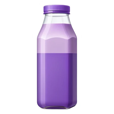 suco de caixinha branco e roxo sticker