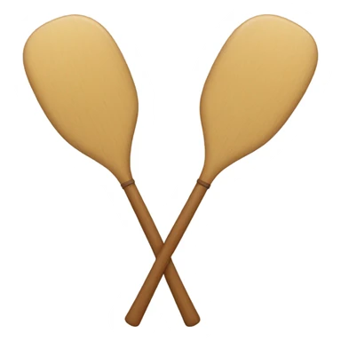 Two overlapping paddles crossed together sticker