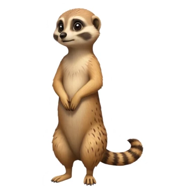 a meerkat standing sticker