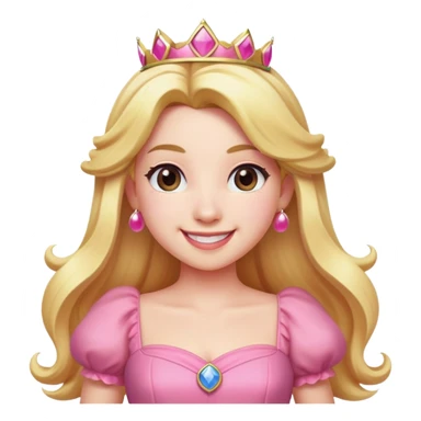 Princess Peach from Mario Bros sticker