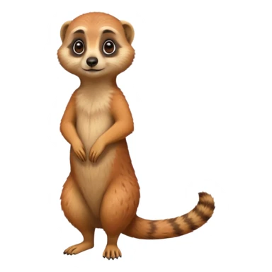 a red meerkat sticker