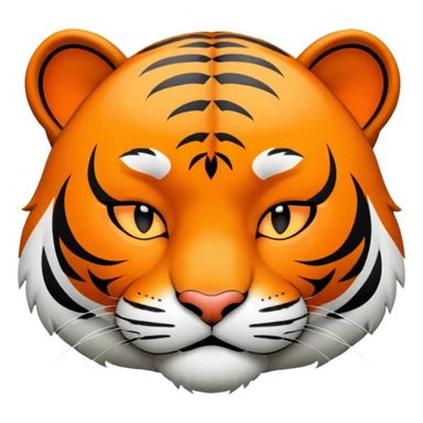 sleeping tiger face with ZZZ for Twitch emote sticker