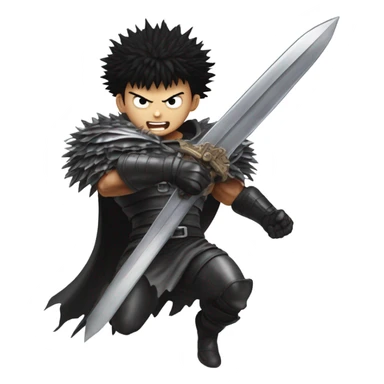 Guts from berserk jumping sticker