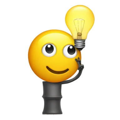 stickman with lightbulb head sticker