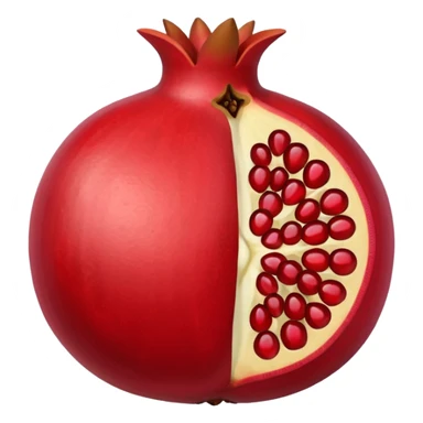 pomegranate with seeds sticker