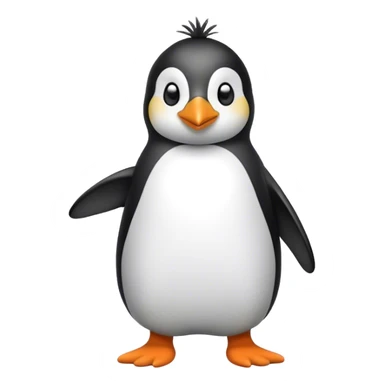 Penguin wearing socks sticker