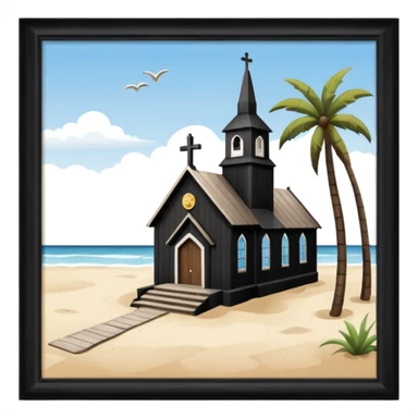 beach church sticker