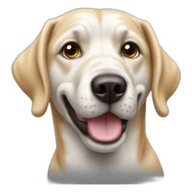 Un chien cagoulé sticker