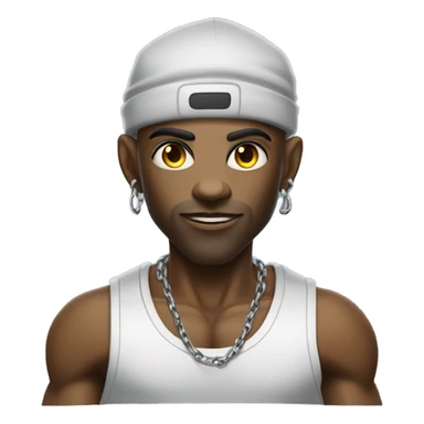 alien thug full, front and back view sticker