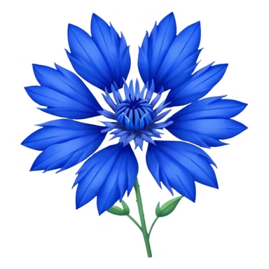 blue cornflower heart emoji sticker