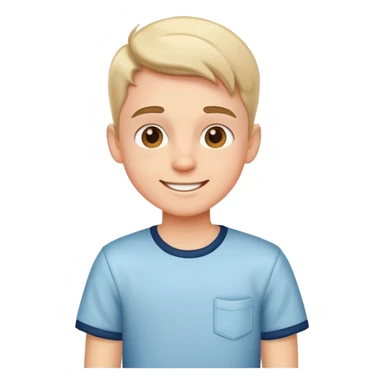 happy boy in stylish shirt sticker