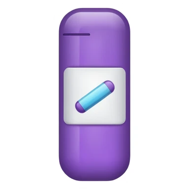 Pill purple sticker
