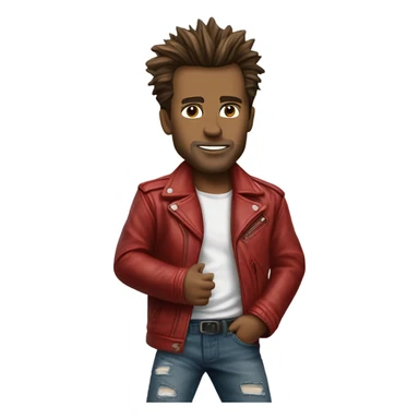 Tyler Durden character of Brad Pitt from fight club sticker