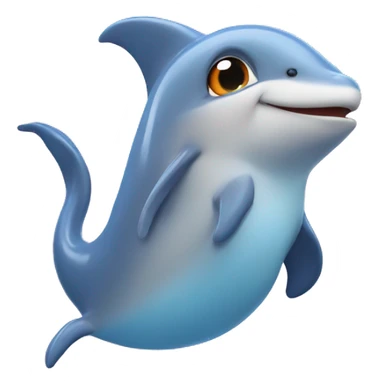 Dauphin dans un coeur sticker