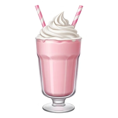 Strawberry milkshake sticker