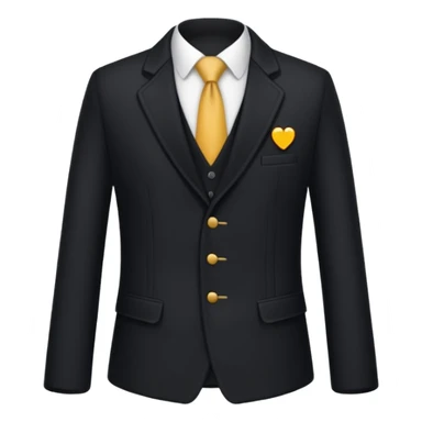 chaqueta de traje negra de lana sticker