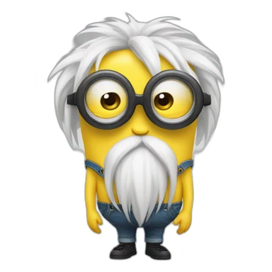 Minion a 4 patas con gafas sticker