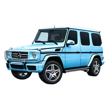 Light blue Mercedes G wagon sticker