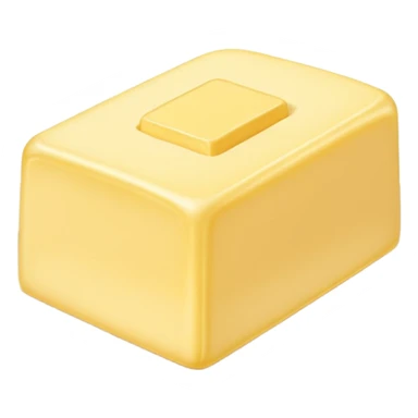 Big Butter piece on the white plate  sticker