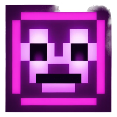 Minecraft in Nether Portal neon light sticker