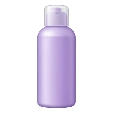 light lilac shampoo bottle sticker