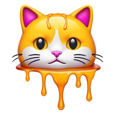 Drippy cat sticker