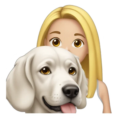 Girl With Dog Snapchat Filter sticker