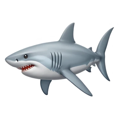 Farting shark sticker